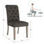 Chaise d'appoint rembourrée et capitonnée Ameriga-510417686-501825899