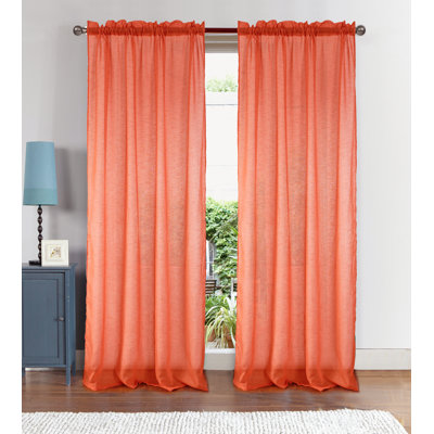 Landrienne Sheer Curtain Single Panel