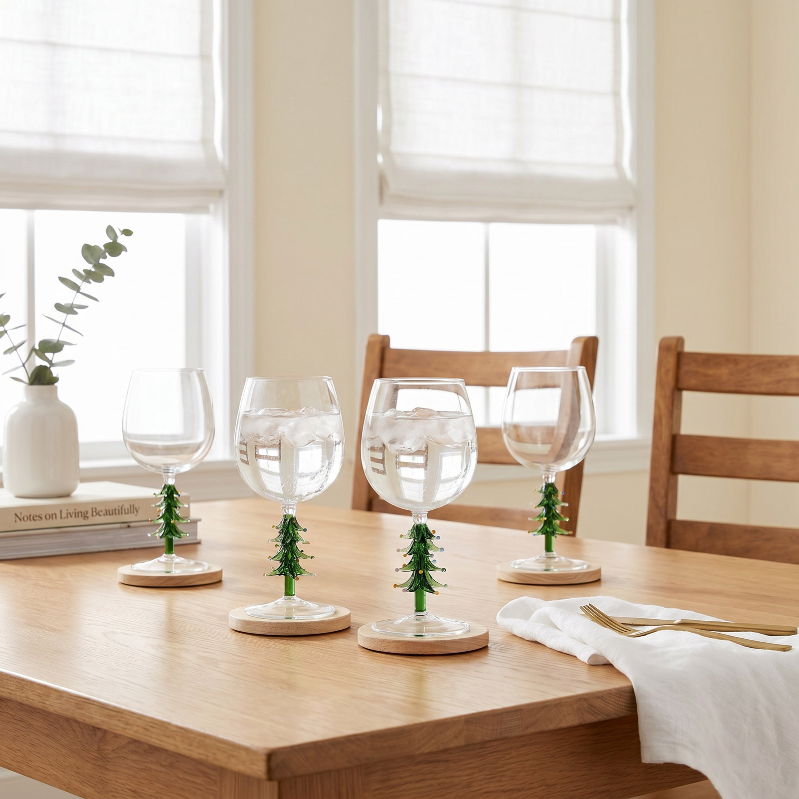 Leihlani Wine Glass, Green