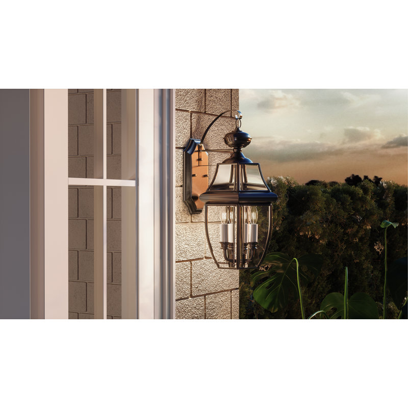 Ateeq Solid Brass Wall Light, Medici Bronze