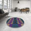 Tapis brun/bleu/mauve à motifs-1490545319