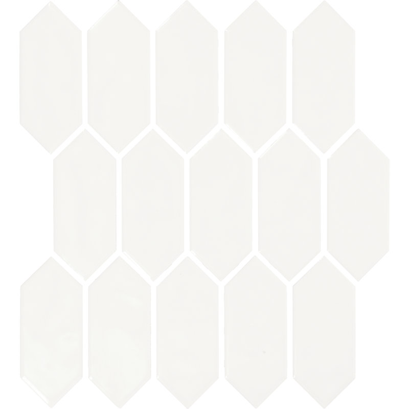 Mythology 2" x 5" Ceramic Picket Mosaic Tile (Set of 12)