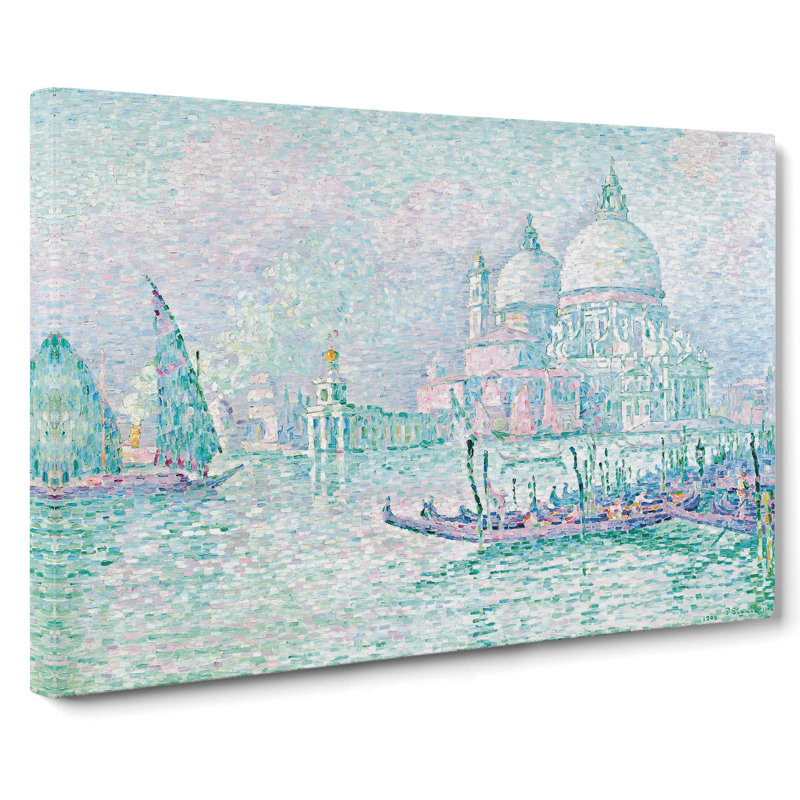 La Salute Venice by Paul Signac - Wrapped Canvas Painting, 50cm H x 76cm W x 3cm D