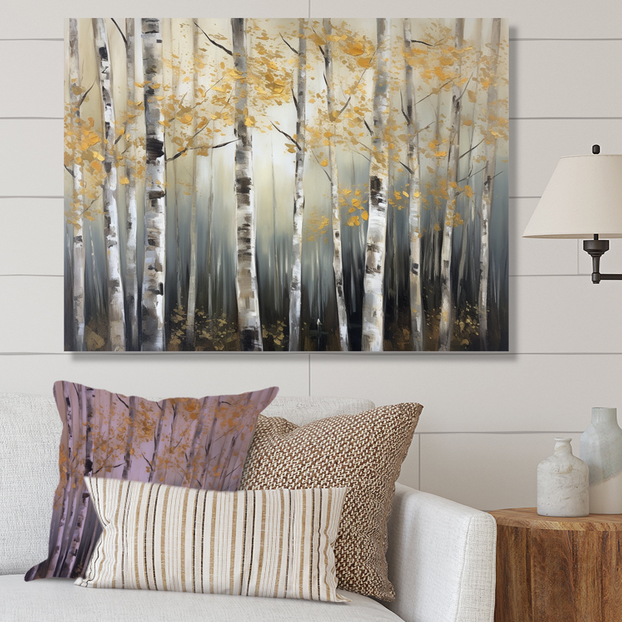 Millwood Pines Pols Birch Tree Forest Wonderland IV On Canvas Print ...