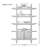 Modern Minimalist Black Solid Wood Display Cabinet