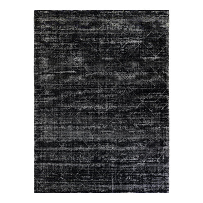 Tapis géométrique en laine touffeté à la main Cyndle, Rectangle 9 pi x 12 pi