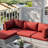 Outdoor Replacement Cushion Set Seat/Back Cushion (Cushion Set Only, Sofa Not Included)-1387681135