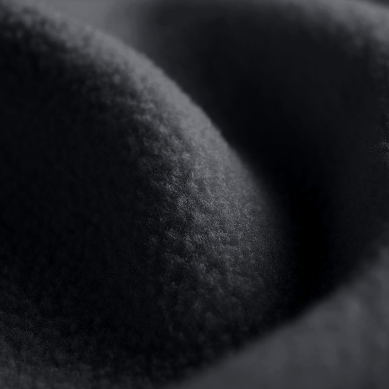 Couverture polaire légère, Simple / simple TG, Noir