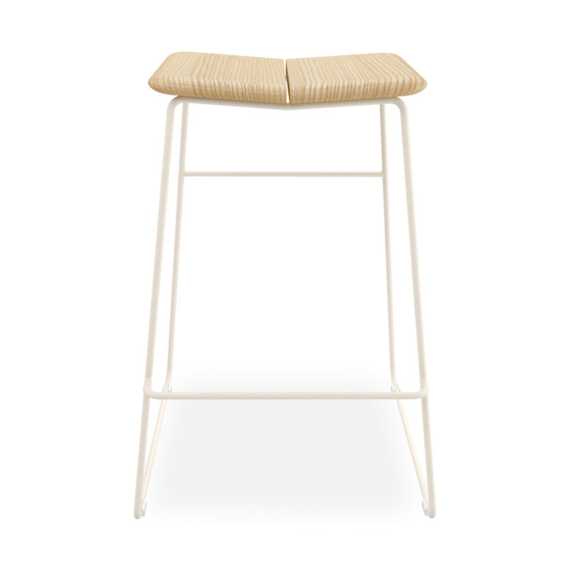 Aero Bar Stool & Counter Stool, Swan Powder Coat, Bar Stool (30" Seat Height)
