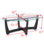 Table basse ronde 48 po ovale en verre