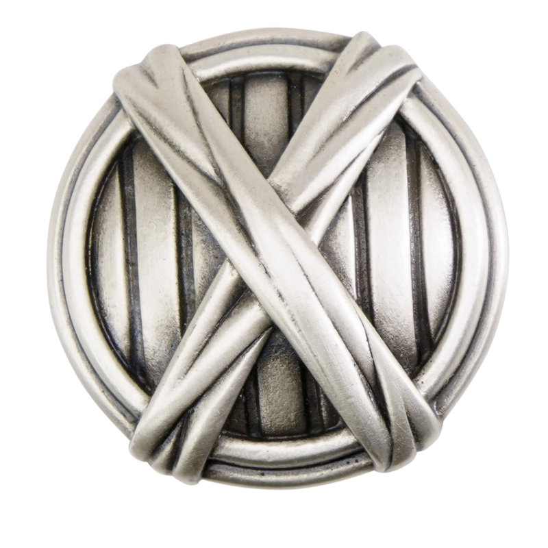 BERKLEY KNOB; MATTE SILVER FINISH