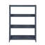 Bibliothèque moderne moderne, 3 tablettes, finition bleue élégante, présentoir en bois, 1 pièce-916693086