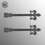 Charnières de porte à paires de sangle h 4,25 po x l 16 po