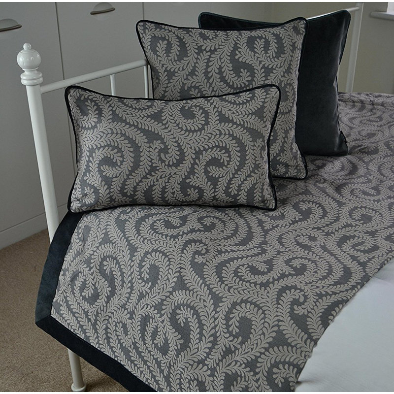 Odum Throw Blanket, Grey, W365 x L380cm