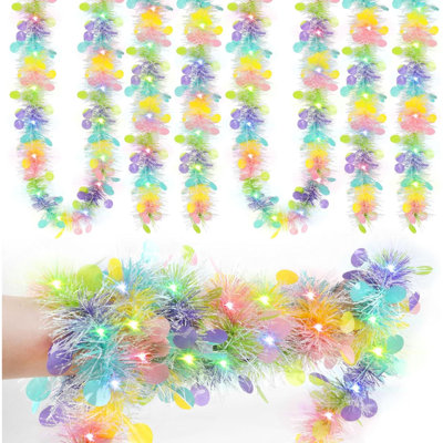 9.7 in. Lighted Fresh Faux Garland