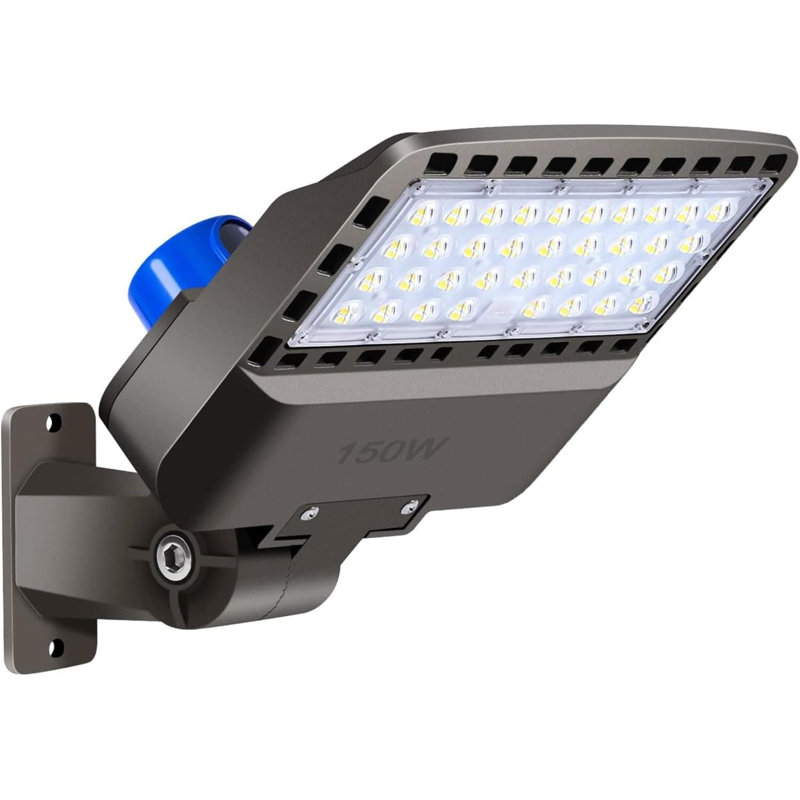 Lumière de grange à DEL de 150 W avec capteur de crépuscule à l'aube, projecteur d'extérieur imperméable Ip65 pour la sécurité dans la cour de rue, éclairage de qualité commerciale 21 000 lm, 5 000 K, large tension 100 à 277 V