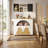 Rolling Kitchen Island with Storage, Kitchen Island Cart with Drop Leaf Countertop, Island Table with Arch Open Shelf