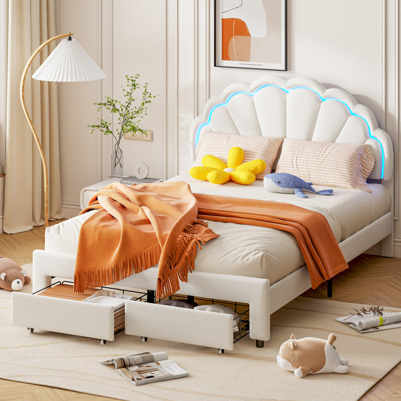 Upholstered Storage Bed, European Double (140 x 200 cm)
