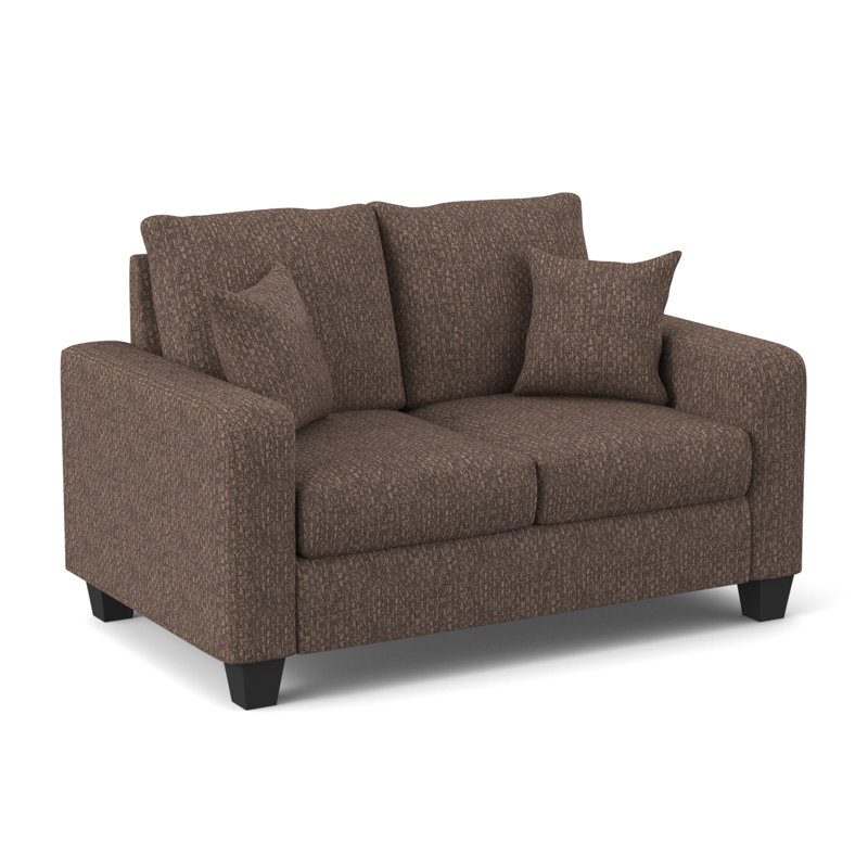 Dorothea  Upholstered 59.5'' Loveseat, Bronco Nutmeg