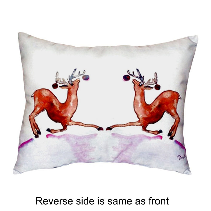 Outdoor Reversible Throw Pillow, 11" x 14"