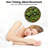 Moss Green Leaf Wall Clock