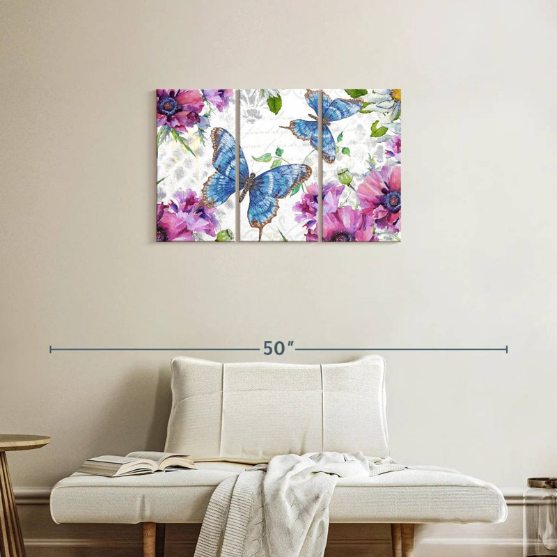 Jardin de papillons Brampt Floral II, H 20 po x l 33 po