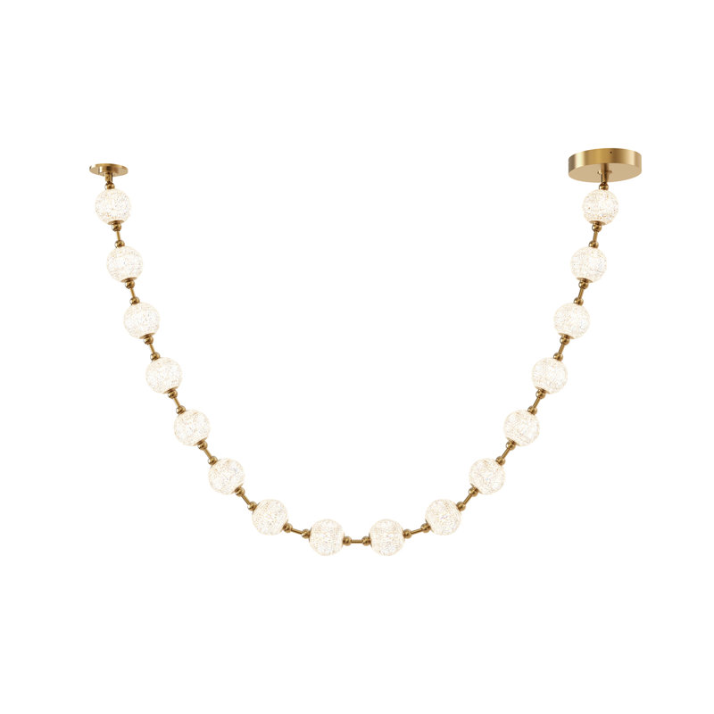 Marni 16 - Light Unique/Statement Pendant, Natural Brass