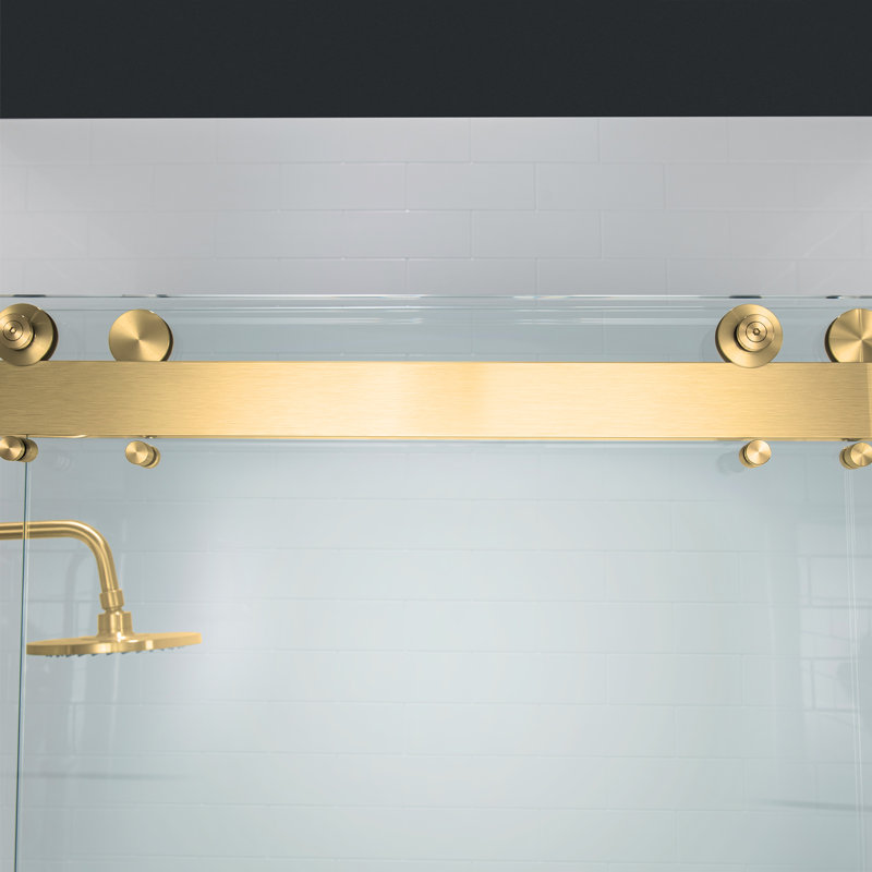 56-60x76" Double Sliding Shower Door with 3/8" Thickened Upgrade Tempered Glass | Stainless Steel Hardware | Safe, Explosion-Resistant, Clear & Stylish, Sturdy & Durable 