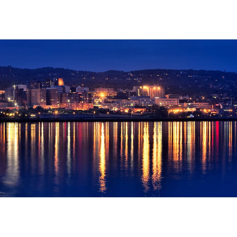 " Duluth At Dusk ", 12" H x 18" W x 1.25" D