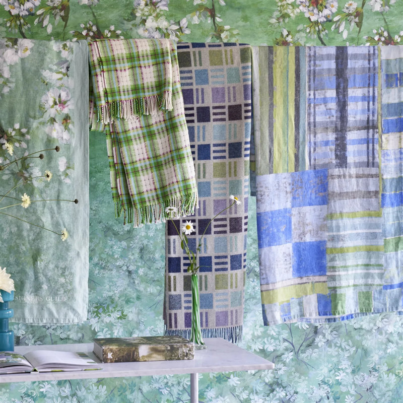 Bainbridge Delft Merino Wool Throw