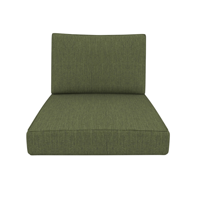 Sunbrella® Outdoor Deep Seating Louge Chair Cushion, Canvas Fern, 26" W x 30" D