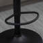 Swivel Upholstered and Faux Leather Adjustable Height Bar Stool with Steel Frame-457576798