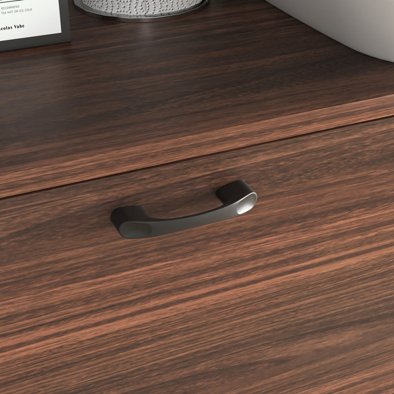 sideboard with Storage Drawer & Shelves and Fold-up Desktop