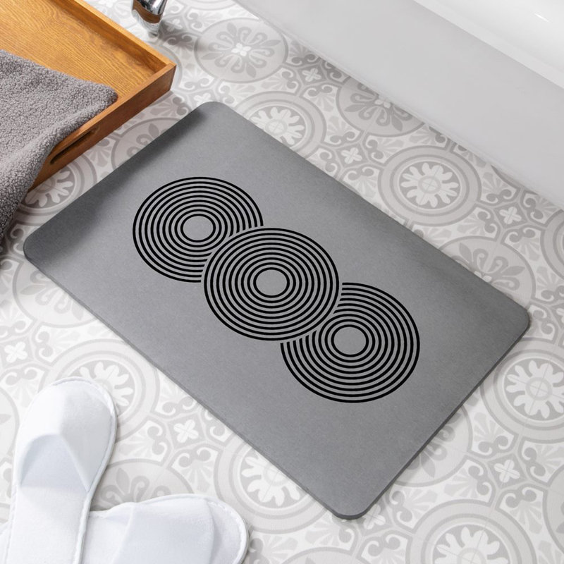 Non-Slip Shower Mat, Grey