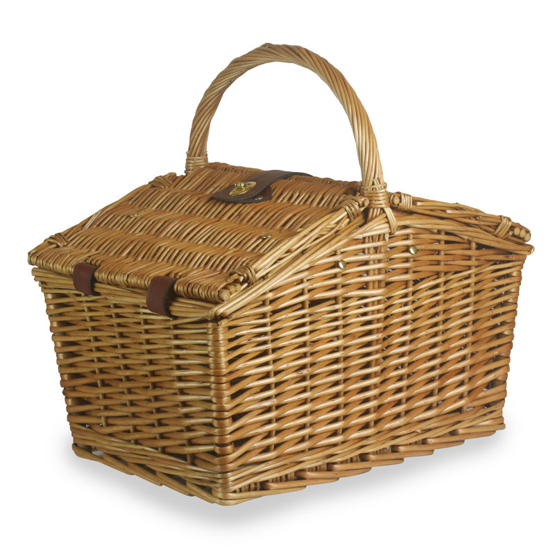 Slope-Sided Picnic Hamper Basket
