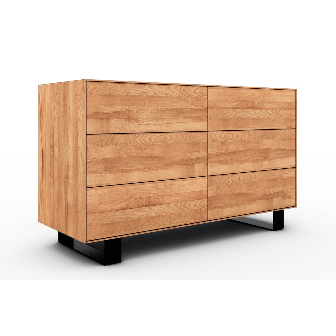 Highboard Steel aus Massivholz 132 cm