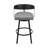 Ahzhane Modern Swivel Counter or Bar Height Barstool with Arms and Open Low Back in Iron with Wood and Faux Leather-1668952781-1668952780