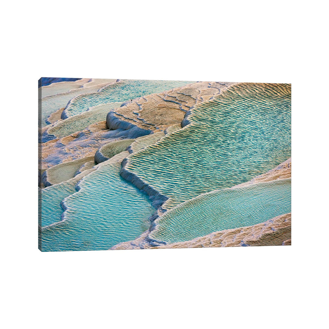 Travertine Terraces Of Pamukkale (UNESCO World Heritage Site), Turkey by Keren Su - Wrapped Canvas Print