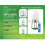 Flame King Eco-Friendly Refillable 1LB Empty Propane Cylinder Tank with Refill Kit - Blue