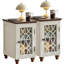 Table d'appoint étroite avec rangement en verre-71281856-71281860