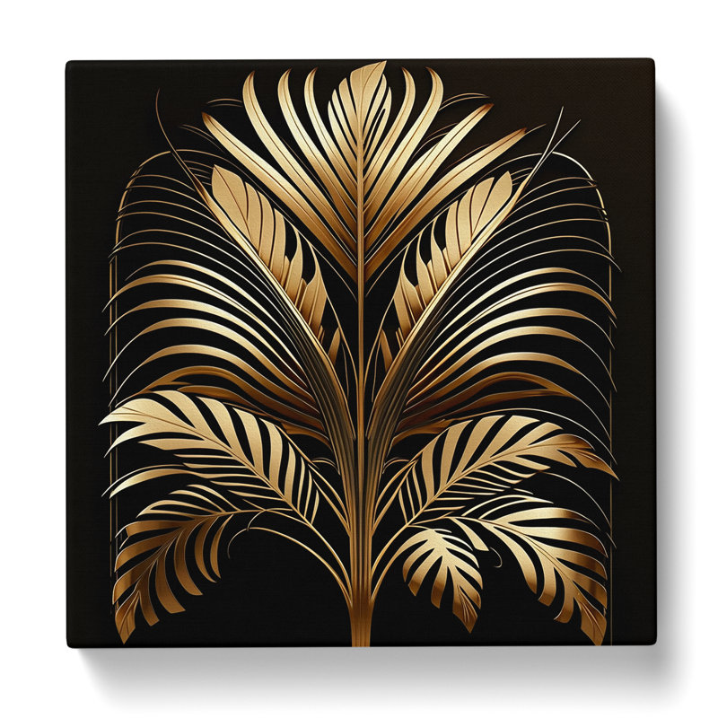 Palm Leaf - No Frame Print, 35cm H x 35cm W x 3cm D