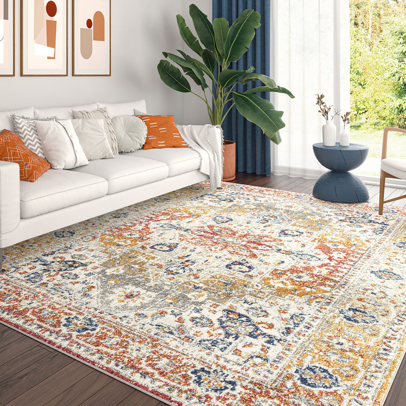 Tapis oriental Adilene, Rectangle 6 pi 7 po x 9 pi 3 po