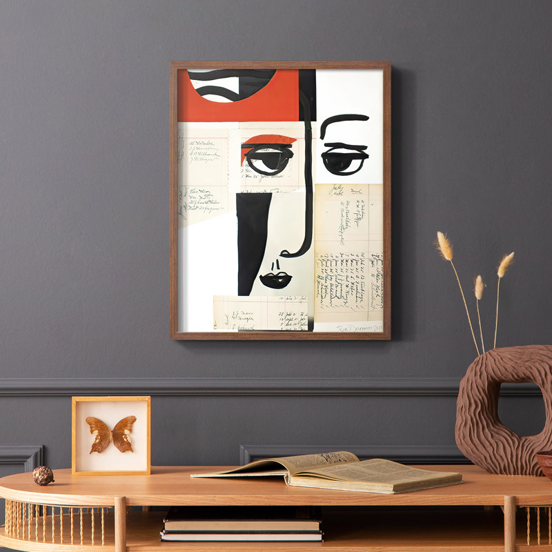«Face of A Century III», reproduction encadrée - bois massif, Brun, H 10 po x l 8 po