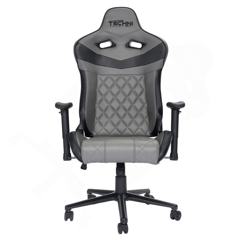 Executive Chair With Faux Leather, Swivel, Lumbar Support, Adjustable Height, Headrest, Wheels