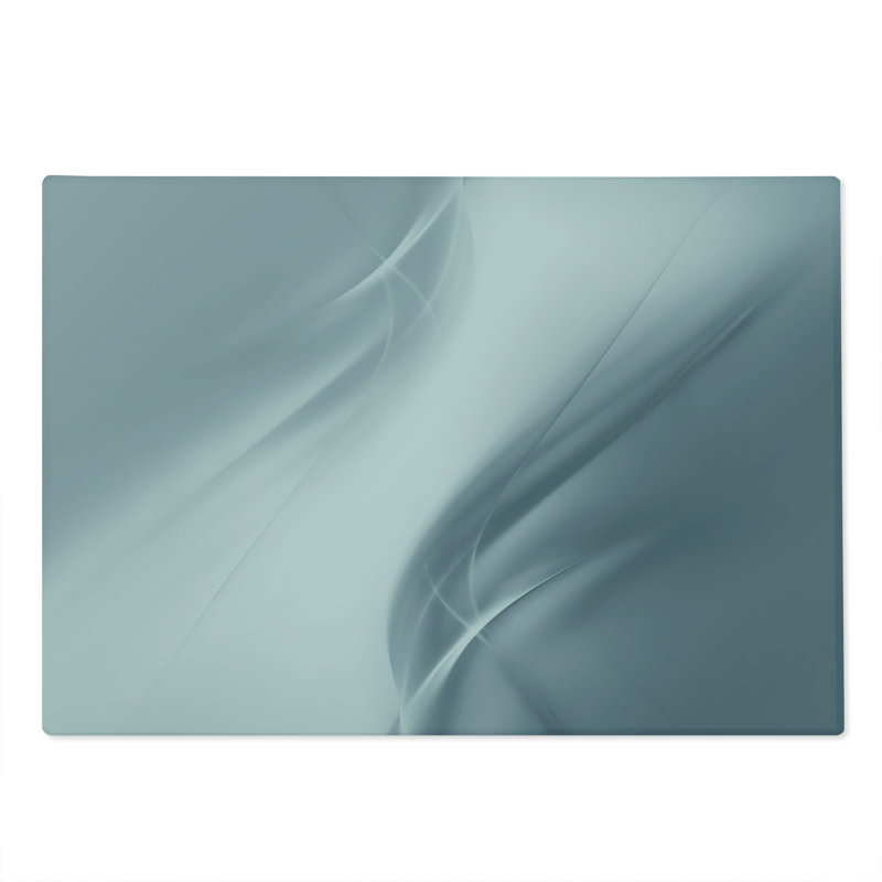 Ambesonne Grey Cutting Board Large Size Monochromatic Abstract Grey