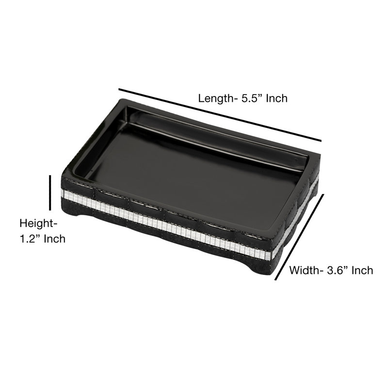 Porte-savon girafe, Noir