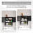 Bathroom Wall Storage Cabinet with Door and Open Shelves, Medicine Cabinet Organizer with Towel Bar-1609263151-1609263149