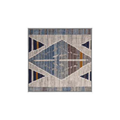 Machine Washable Gray Area Rug