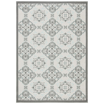 Tapis d'intérieur / extérieur à motif géométrique Pharrell Performance