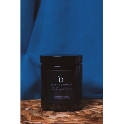 Fiery Orange And Bergamot Scented Designer Candle